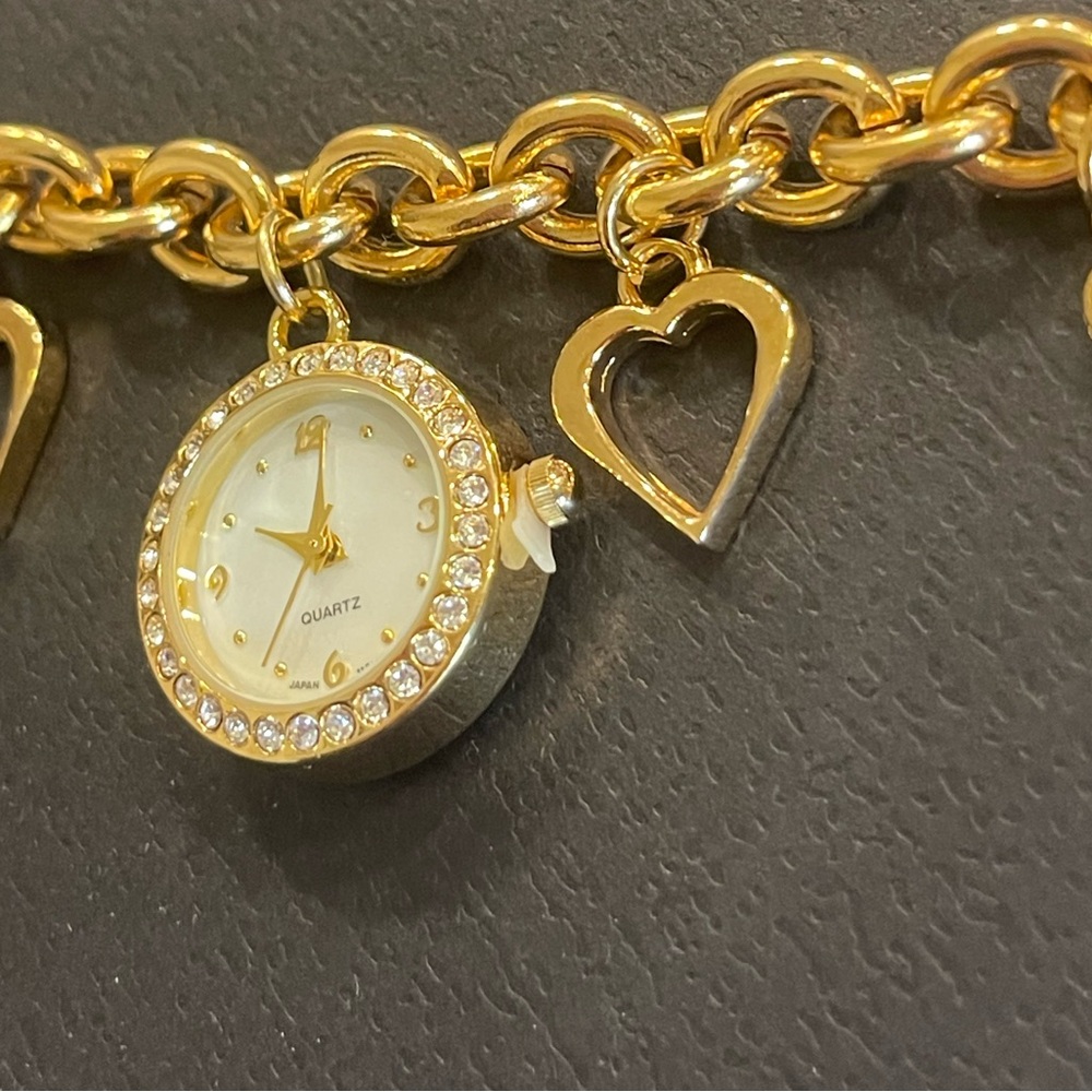 NWOT Vintage watch charm bracelet - Picture 3 of 7